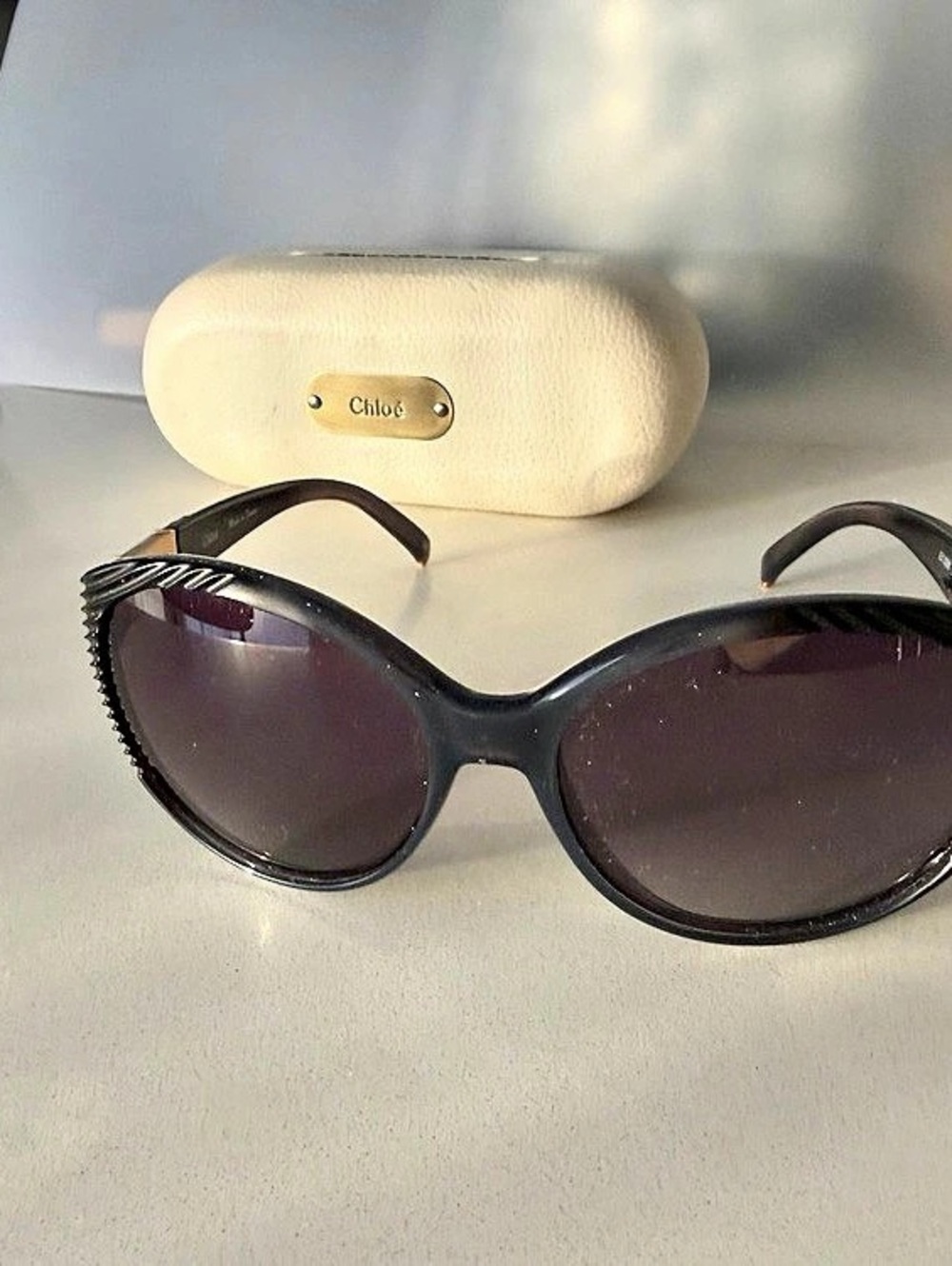 Chloé Myrte Oversized Sunglasses Black